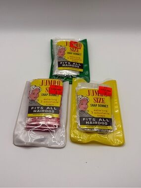 Snap Bonnet Hair Accessory - Yellow, Green, Pink